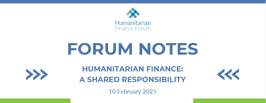 Humanitarian Finance: A Shared Responsibility
